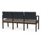 Lesro Lenox 3 Seat Tandem Seating W/ Arms, 65 in W 26 in L 31.5 in H LW3103 - alternate 2